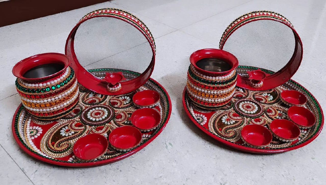 Karwa Chauth Thali Set - Bridal decor